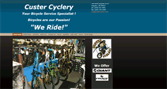 Desktop Screenshot of custercyclery.com